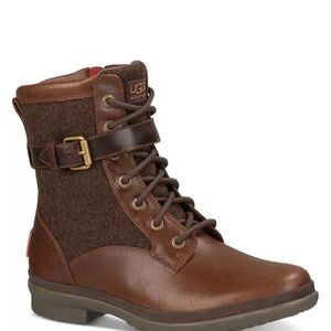 UGG Women's Brown Lace Up Boots